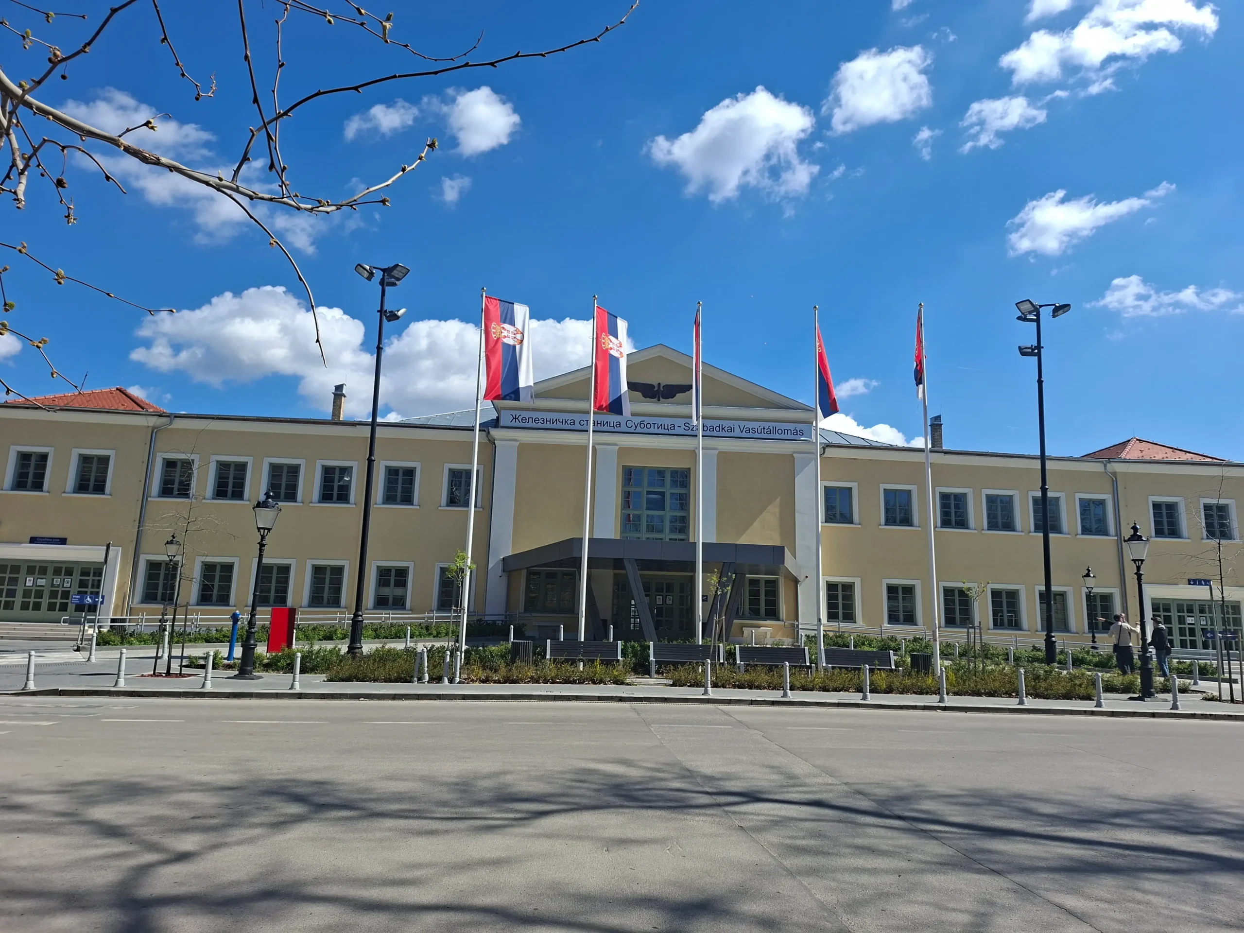 Spoljašnji izgled zgrade Železničke stanice u Subotici